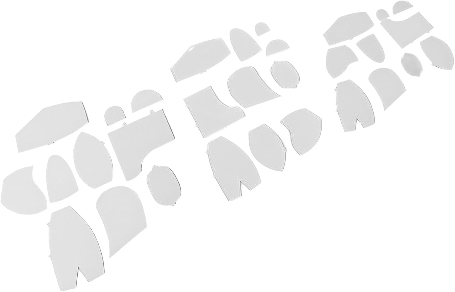 Memory Bear Template Ruler, Meaningful Art Craft Bear Sewing Template, Easy to Use, 30 Pieces Acrylic for Kindergarten