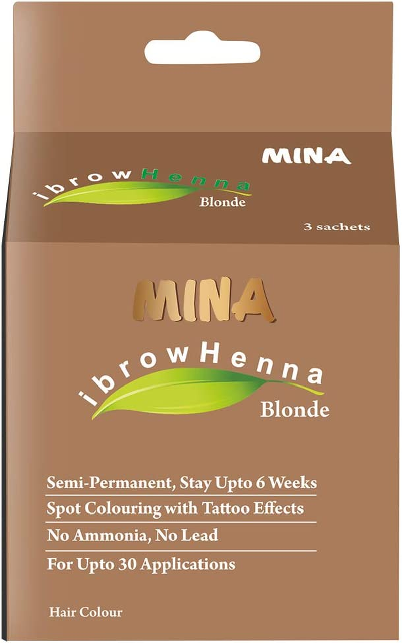 MINA Eyebrow Henna for Eyebrow Color and Tinting Kit- Blonde image number 3