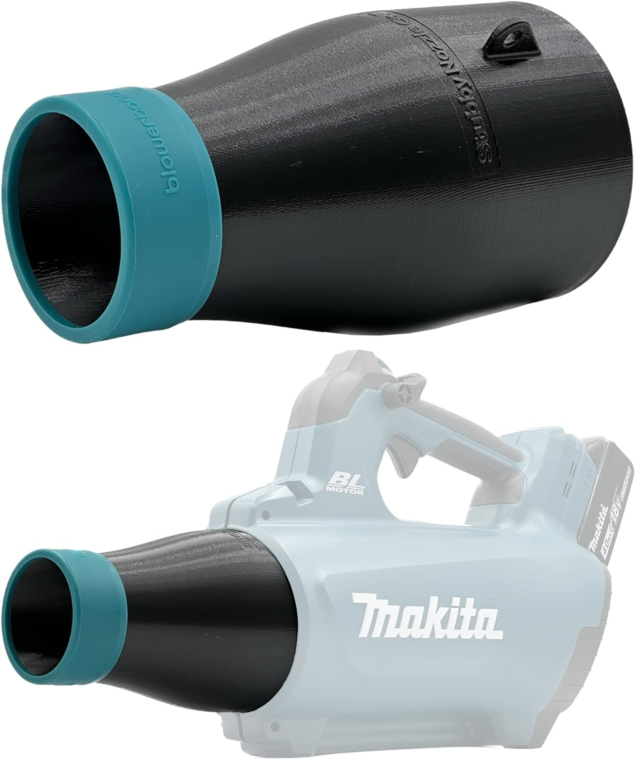 Stubby Car Drying Nozzle for Makita 18V LXT Leaf Blowers (XBU03Z and DUB184Z) image number 5