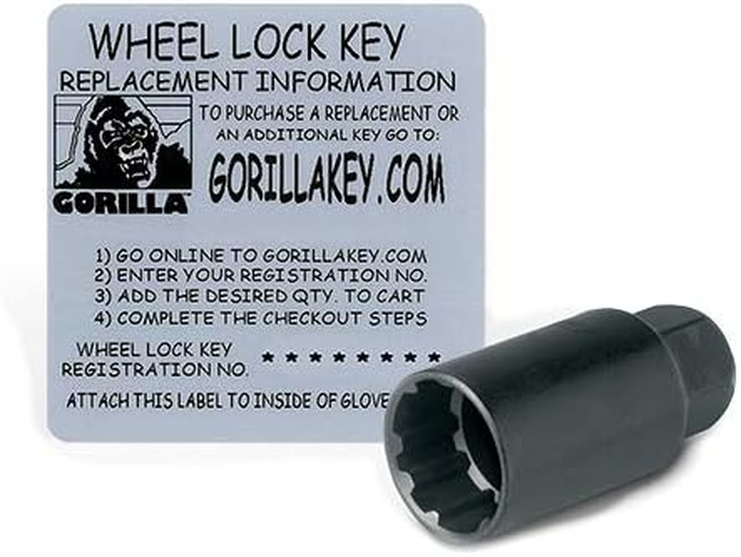 Gorilla Automotive 76681N Duplex Acorn Wheel Locks (1/2" Thread Size), Pack of 4