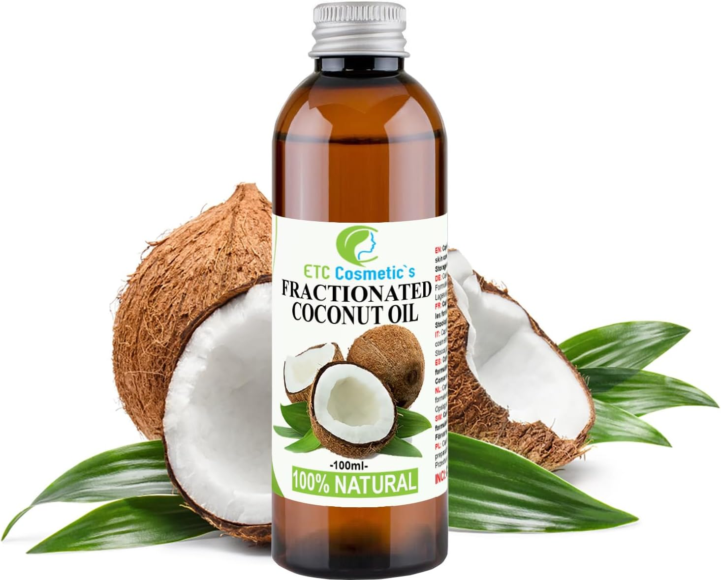 Fractionated Coconut Oil (Natural Fractionated Coconut Oil) - 100Ml - Pure, 100% Natural image number 3
