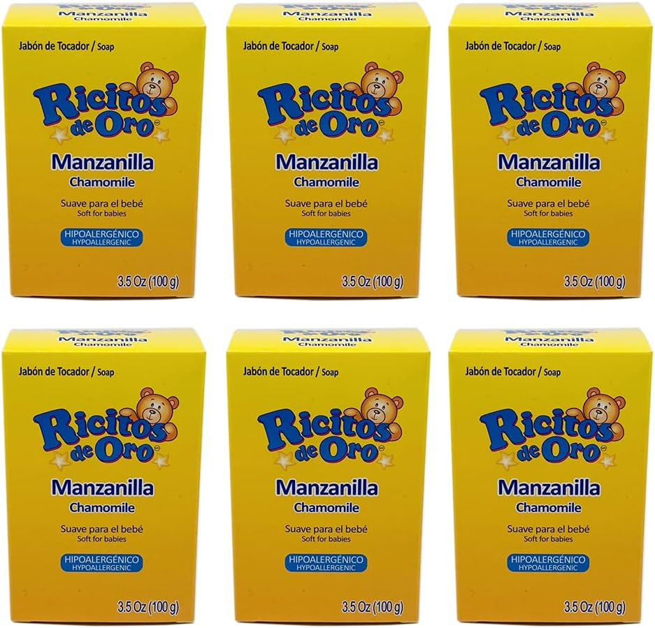 Grisi Ricitos De Oro Hypoallergenic for Babies Bar Soap 3.5 Oz (Pack of 6) image number 1
