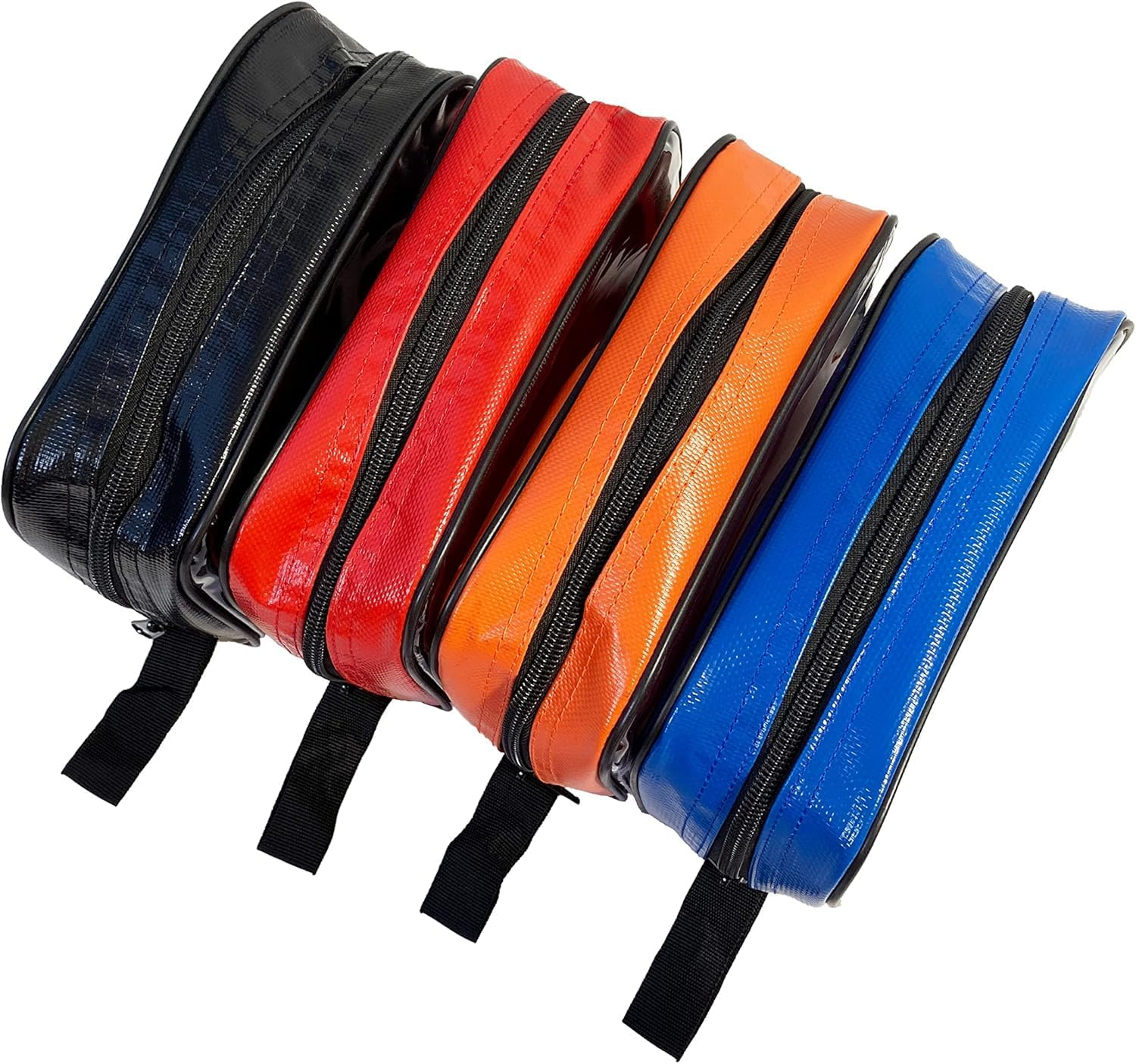 Line2Design Color Coded First Aid Medical Emergency Kit Bag Water Resistant Accessory Pouches, Zippered Closure with Transparent Window Set of 4