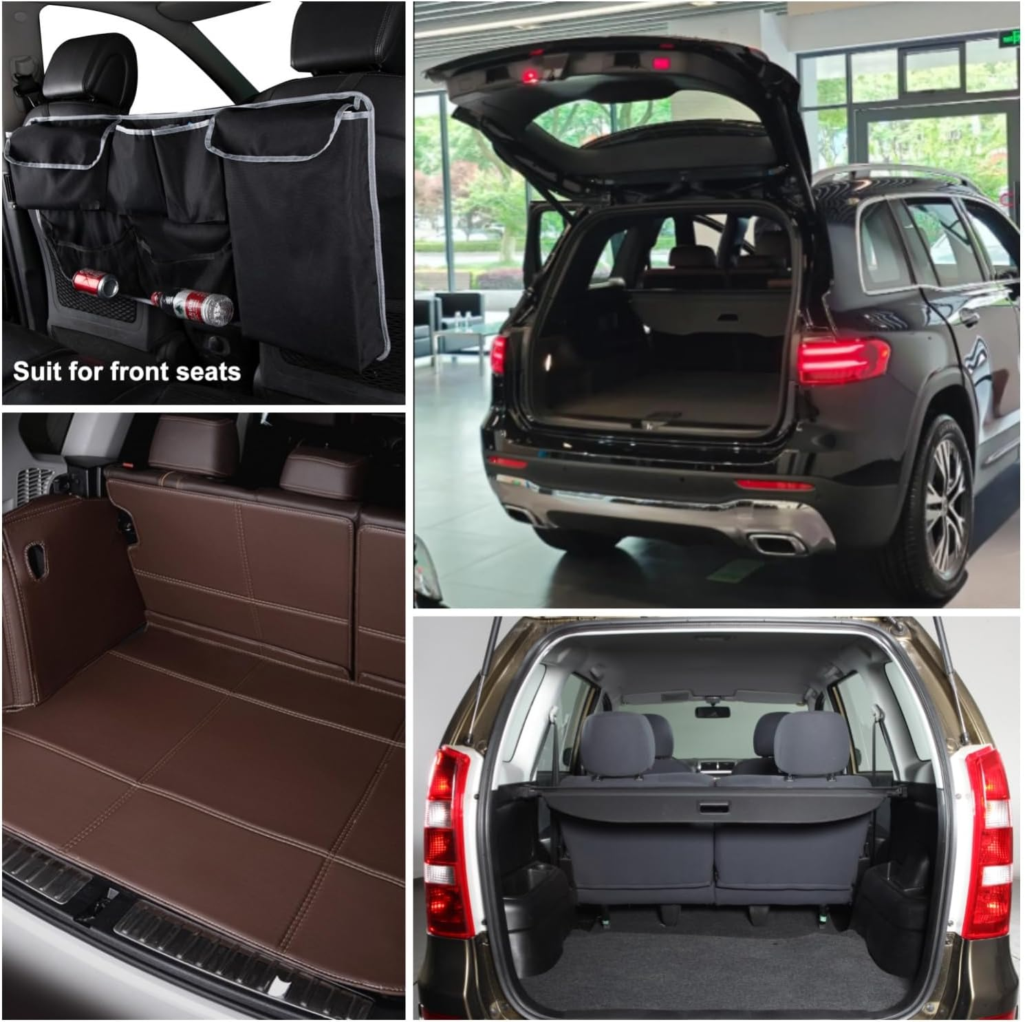 Taicols Car Trunk Organizer I Sport Touring Carbon Edition SUV - Spacious Storage, Backseat Hanging Bag, Tissue Holder, Car Trunk Organizer Backseat Hanging Storage Bag, Universal Car Accessories image number 1