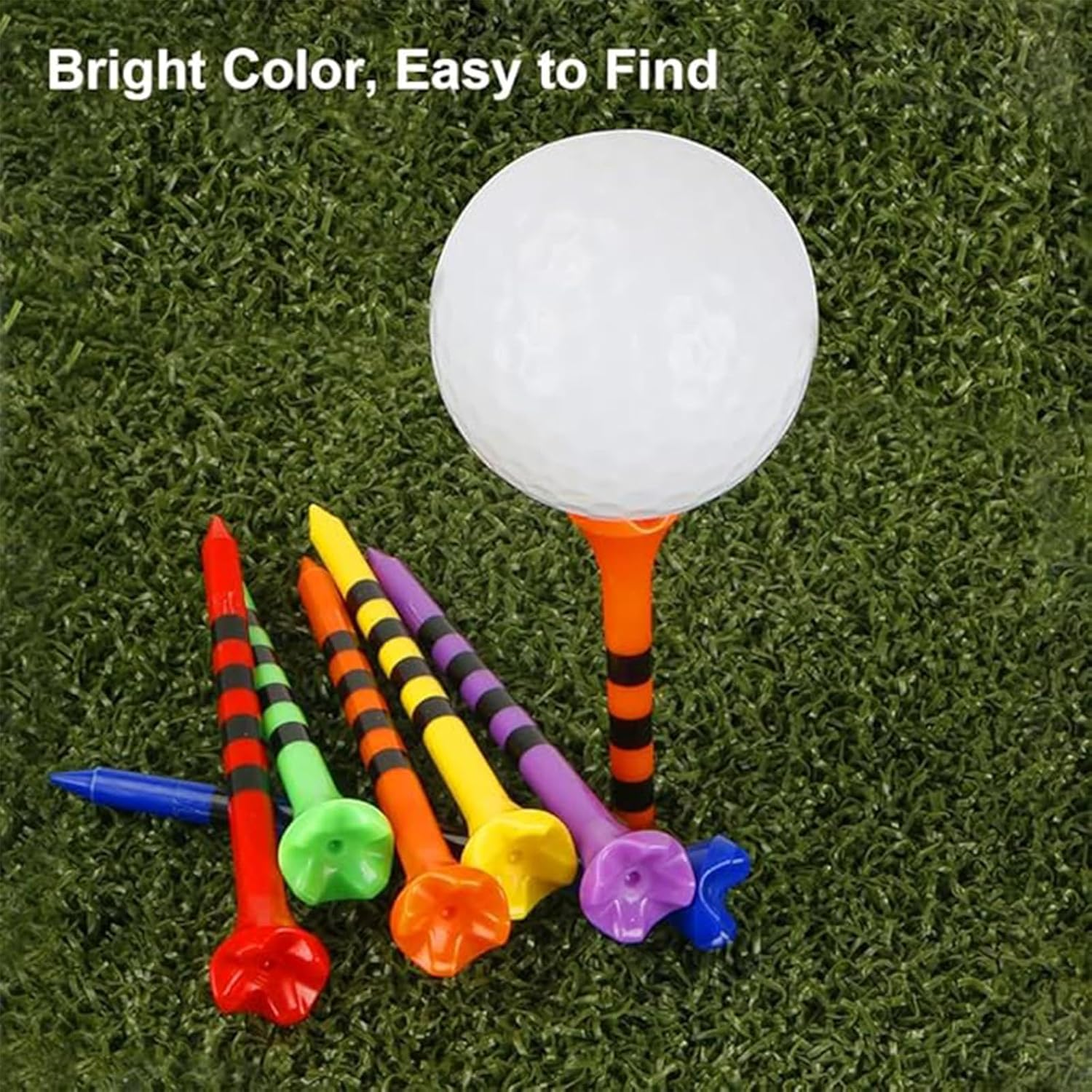 30Pcs Golf Tees,Golf Tees Bulk Reduce Side Spin and Friction,Fathers Day Christmas Birthday Gifts from Daughter Son, Men image number 1