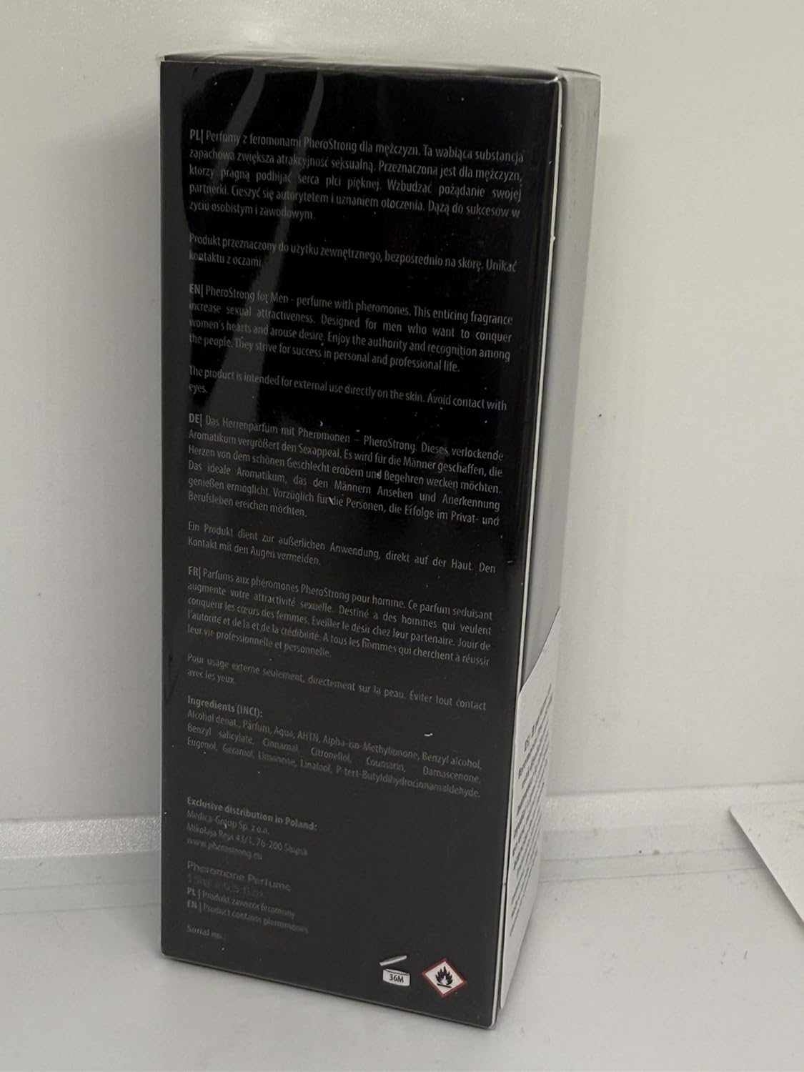 Pherostrong Pheromone for Men &ndash; Eau De Toilette with Citrus, Jasmine, and Ambergris, Long-Lasting Freshness, Masculine and Invigorating Scent for Active Men 15 Ml image number 1