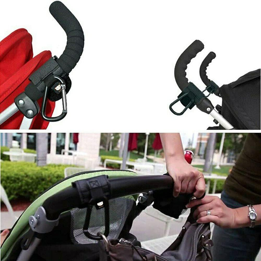 2X Pram Hook Baby Kids Stroller Hooks Shopping Bag Clip Carrier Pushchair Hanger image number 3