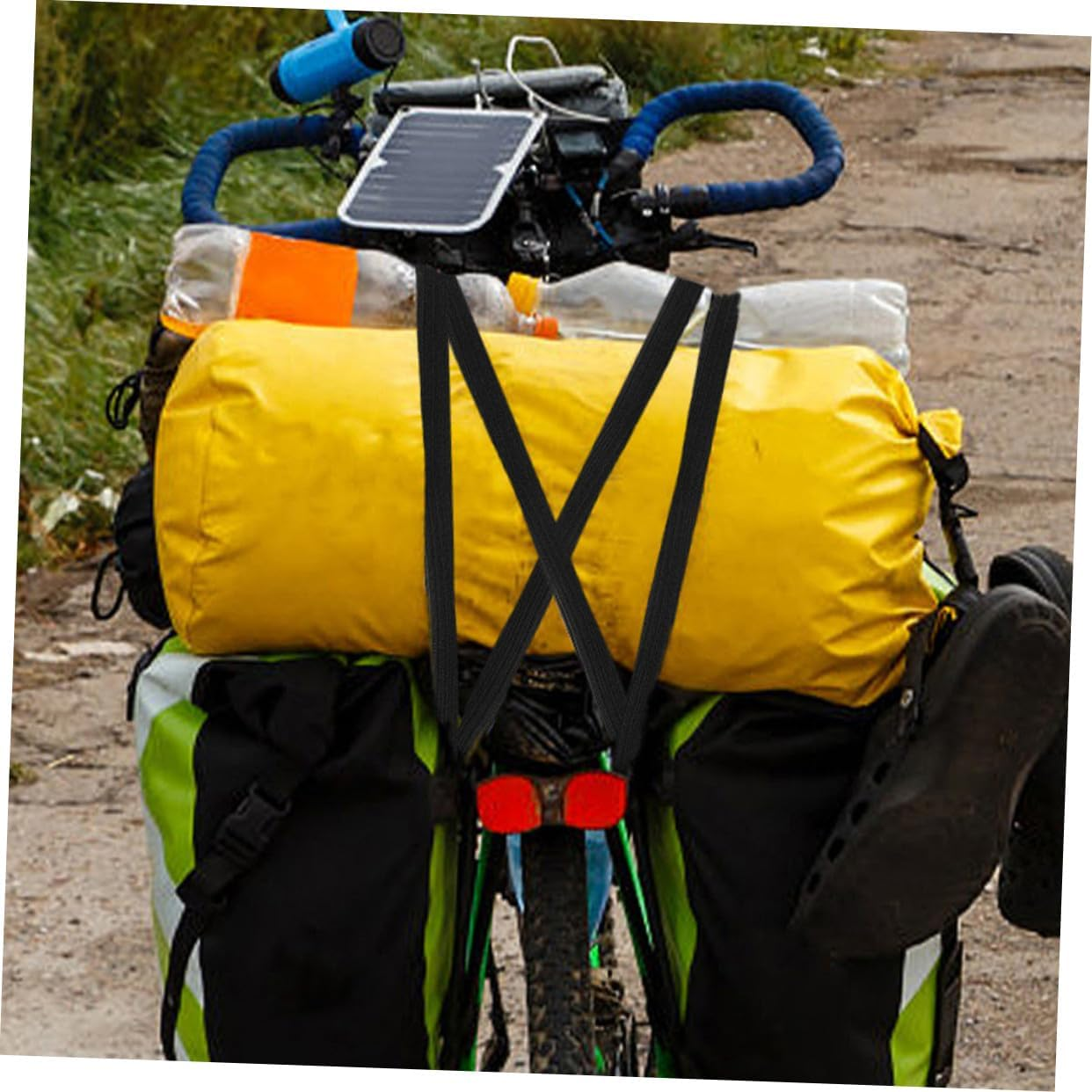 WHAMVOX 2Pcs Adjustable Luggage Belt with Buckle Travel Straps for Suitcases Backpack Extender Utility Strap Heavy-Duty Travel Baggage Accessory for Secure Bundling