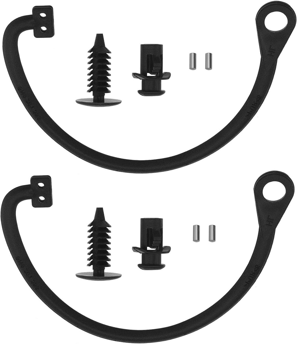 Roczential 2X Car Fuel Tank Cap Replacement Tether Oil Tank Cover Rope Anti-Lost Fuel Tank Cap Line Compatible with Fiat 500 Punto Panda Stilo Ducato Doblo, (Black) image number 4