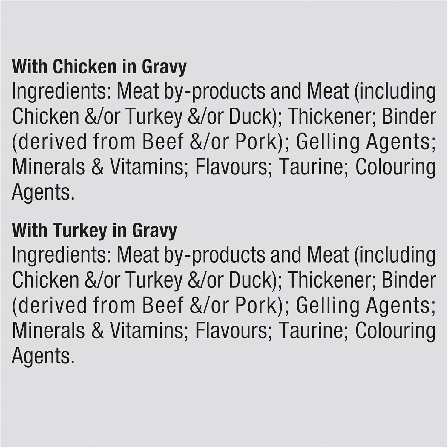 Dine Fresh & Fine Wet Cat Food Chicken in Gravy & Turkey in Gravy 50G Pouch, 18 Pack image number 2