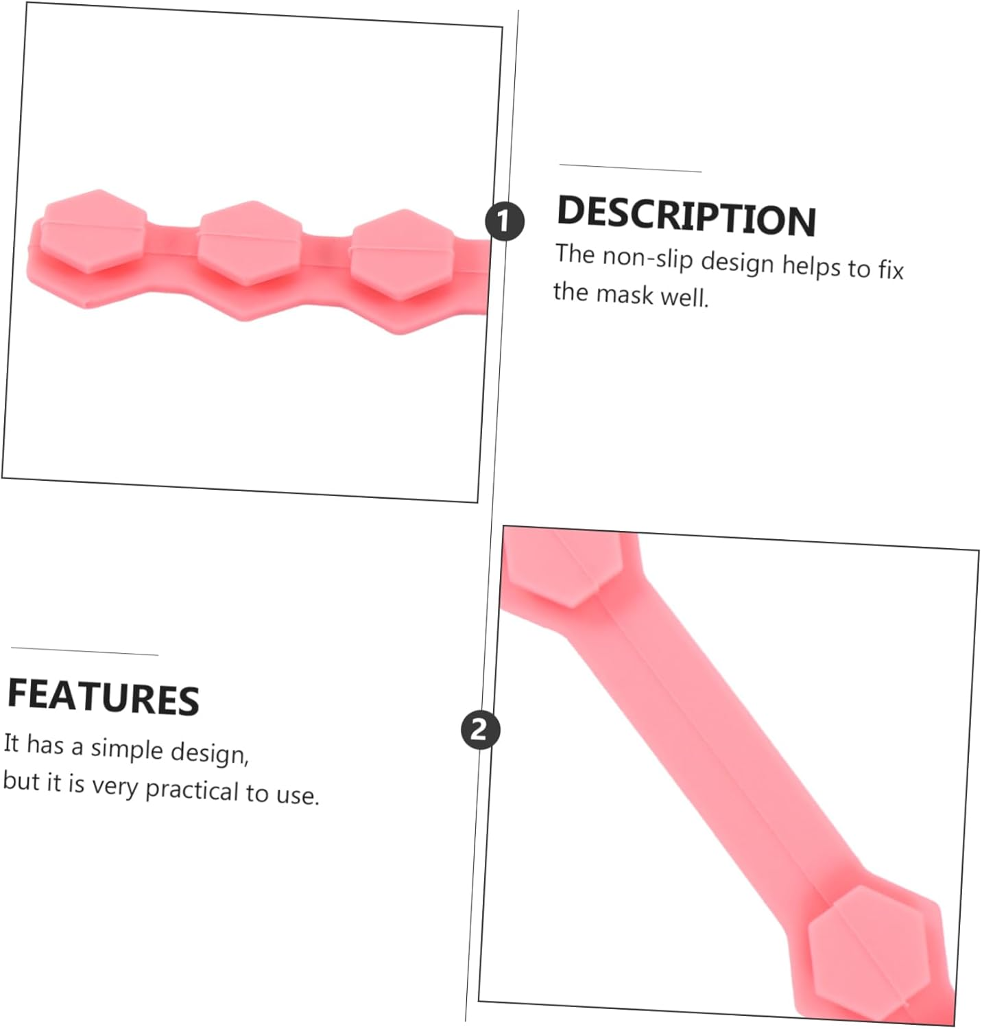 PLAFOPE 10Pcs Silicone Ear Hook Extenders Strap Cord Extension Buckle for Adjustable Lanyard Non-Slip Protective Ear Saver Suitable for Daily Use image number 3