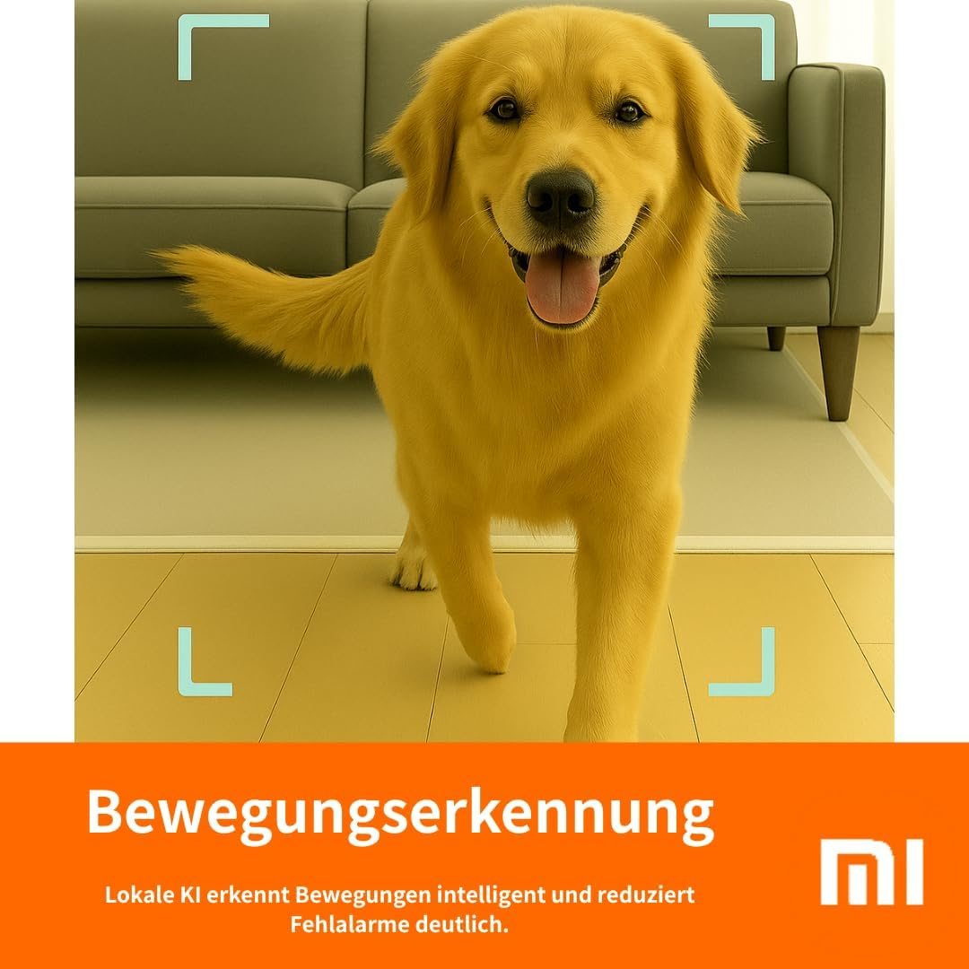 Xiaomi Smart Camera C301, Indoor Camera, Dome Camera, Super Clear 2K Image Quality, 3 Megapixel, 3MP, Large Aperture, Full Colour Night Vision, Human Detection, Voice Control, Fully Encrypted