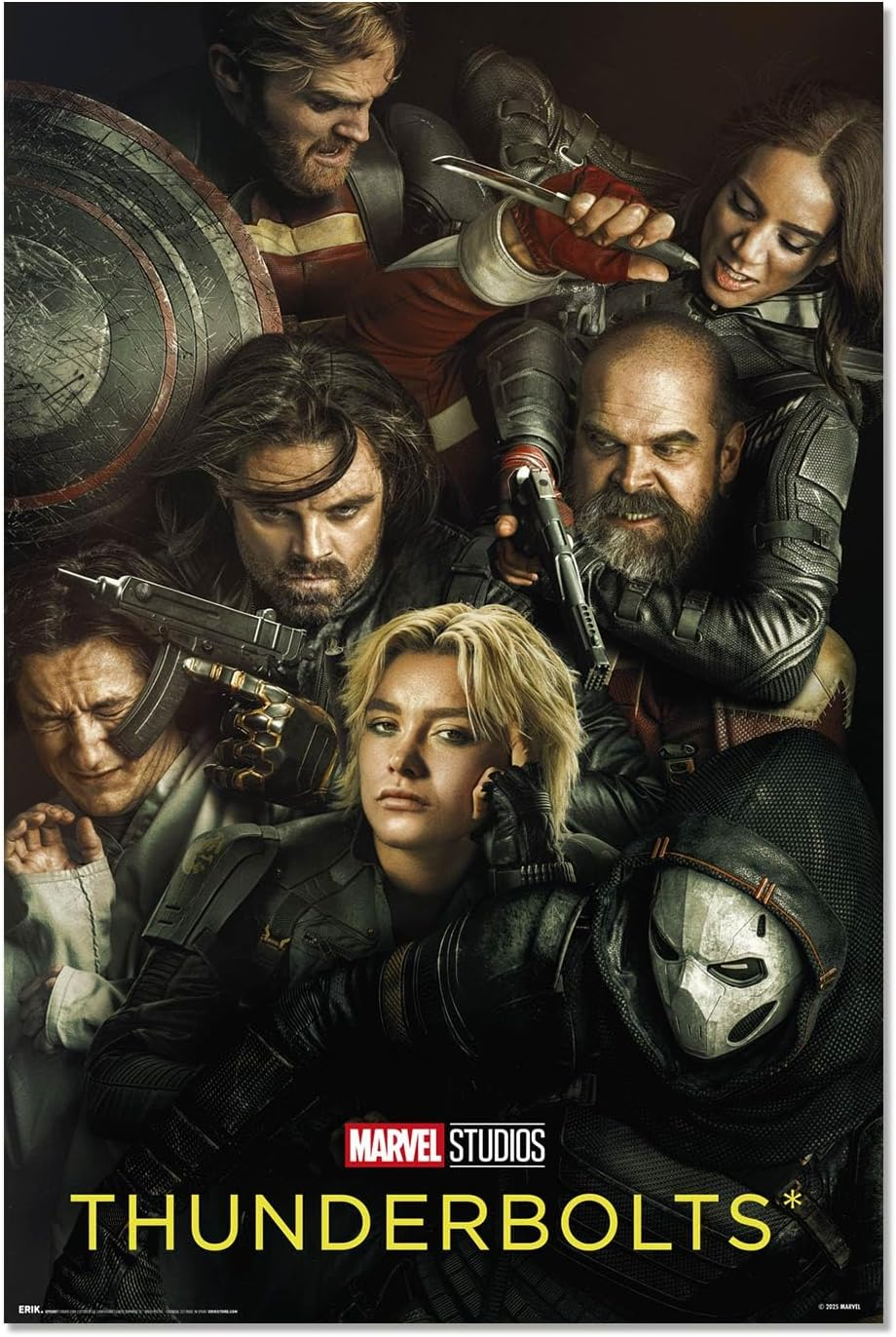 Grupo Erik Poster Marvel Thunderbolts - 36 X 24 Inches / 91.5 X 61 Cm - Shipped Rolled up - Cool Posters, Art Poster, Wall Posters & Prints
