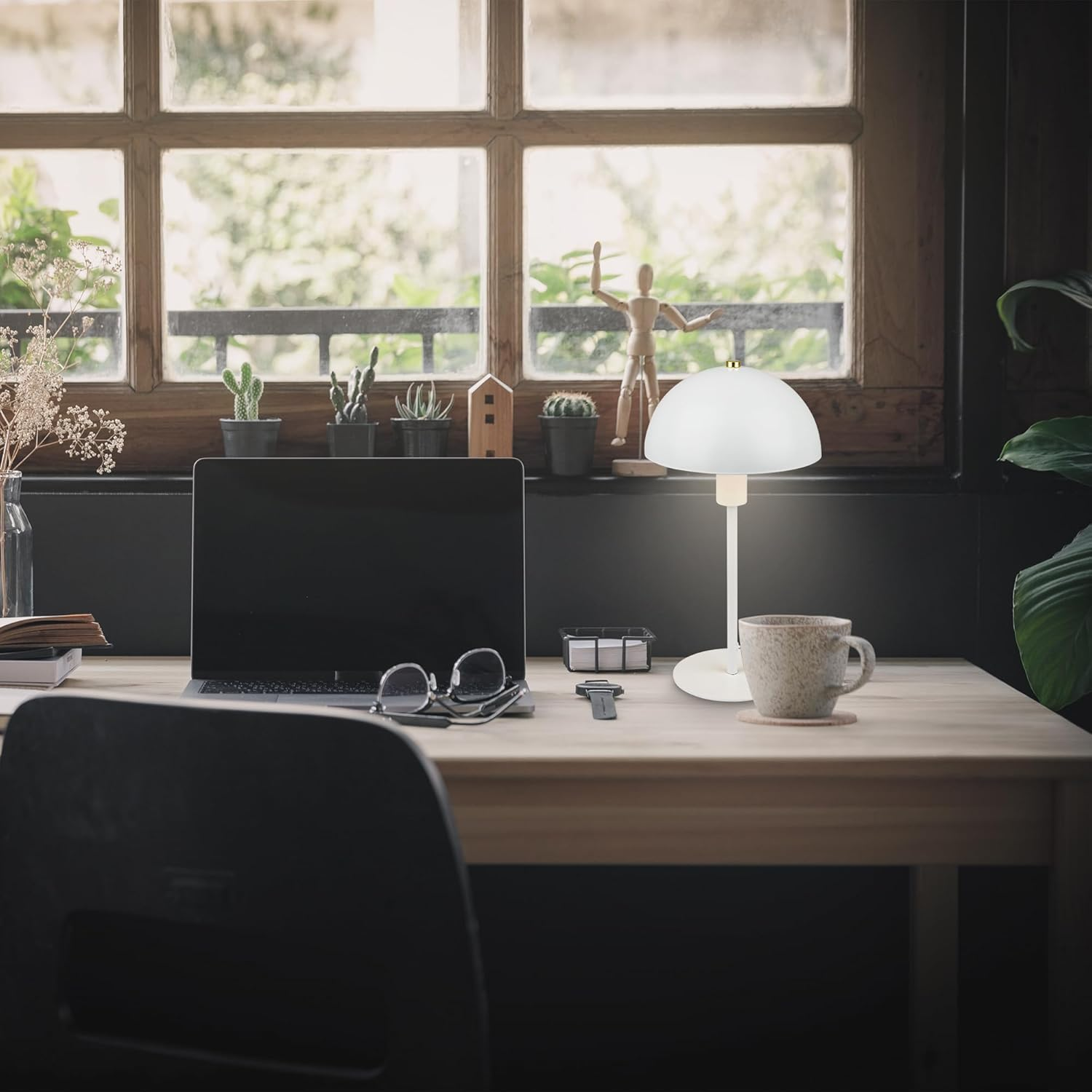 BRILONER - Bedside Lamp with Cable Switch, E14 Socket, Table Lamp, Desk Lamp, Reading for Bed, 18 X 35 Cm, White image number 5