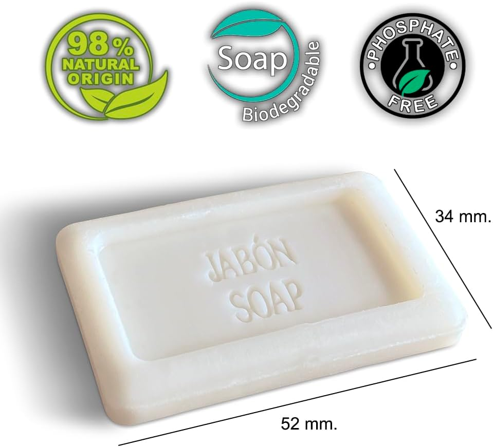 GPQ - Nature Soap Piece, 250 Units X 8 G, Hotel Equipment, for Hotels, Country Houses, Apartments, Cruise Ships, Airbnb, B&B, Etc