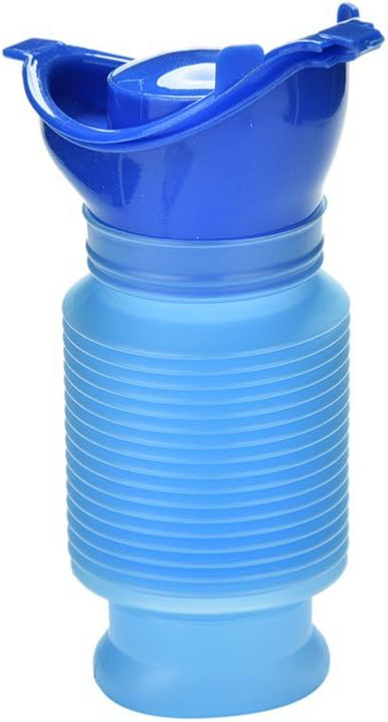 Emergency Urinal 750 Ml,Portable Mini Outdoor Camping Travel Shrinkable Personal Mobile Toilet Potty Pee Bottle for Kids Adult - Light Blue image number 7
