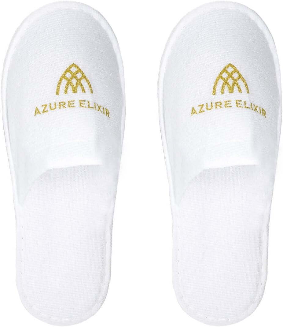 AIMALL 30 Pairs Disposable Hospitality Slippers for Hotels, Guesthouses & Home Use, Lightweight Non-Slip Unisex Design with Two Thickness Options, 10.7 X 27.7 Cm & 11.4 X 29 Cm