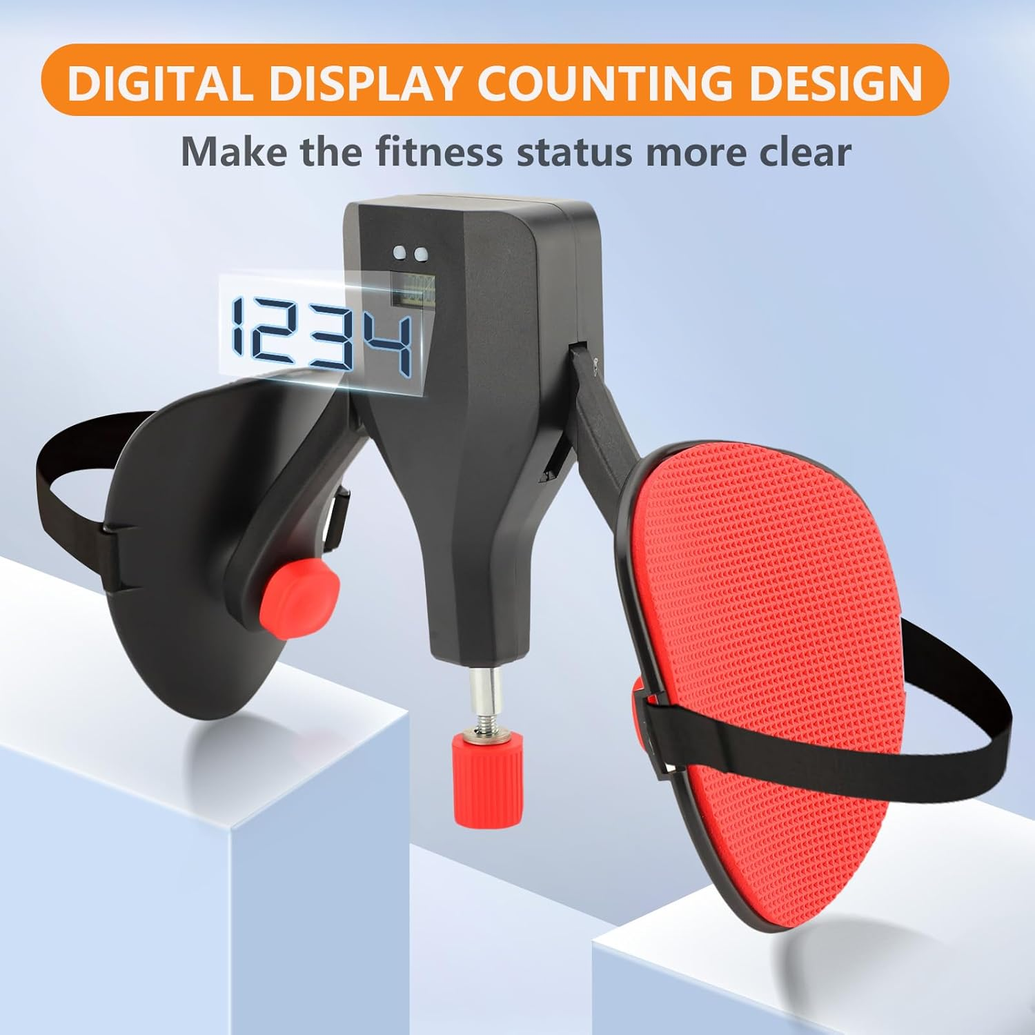 Thigh Trainer,77 Lbs Adjustable Inner Thigh Exerciser,Pelvic Hip Kegel Floor Trainer Strength Exercise Buttock Glute Legs Workout Equipment with Counting Display image number 2