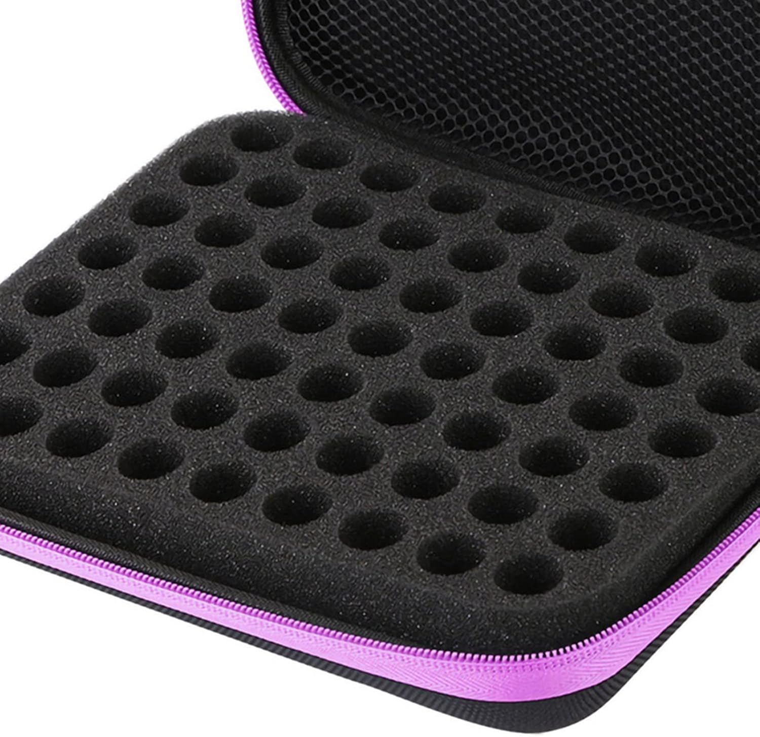 Yduupxe 63-Slot Stylish Portable Essential Oil Storage Bag, Essential Oil Storage Case Aromatherapy Essential Oil Storage Bag Case Box Finishing Bag, Purple, Traditional - Purple image number 6