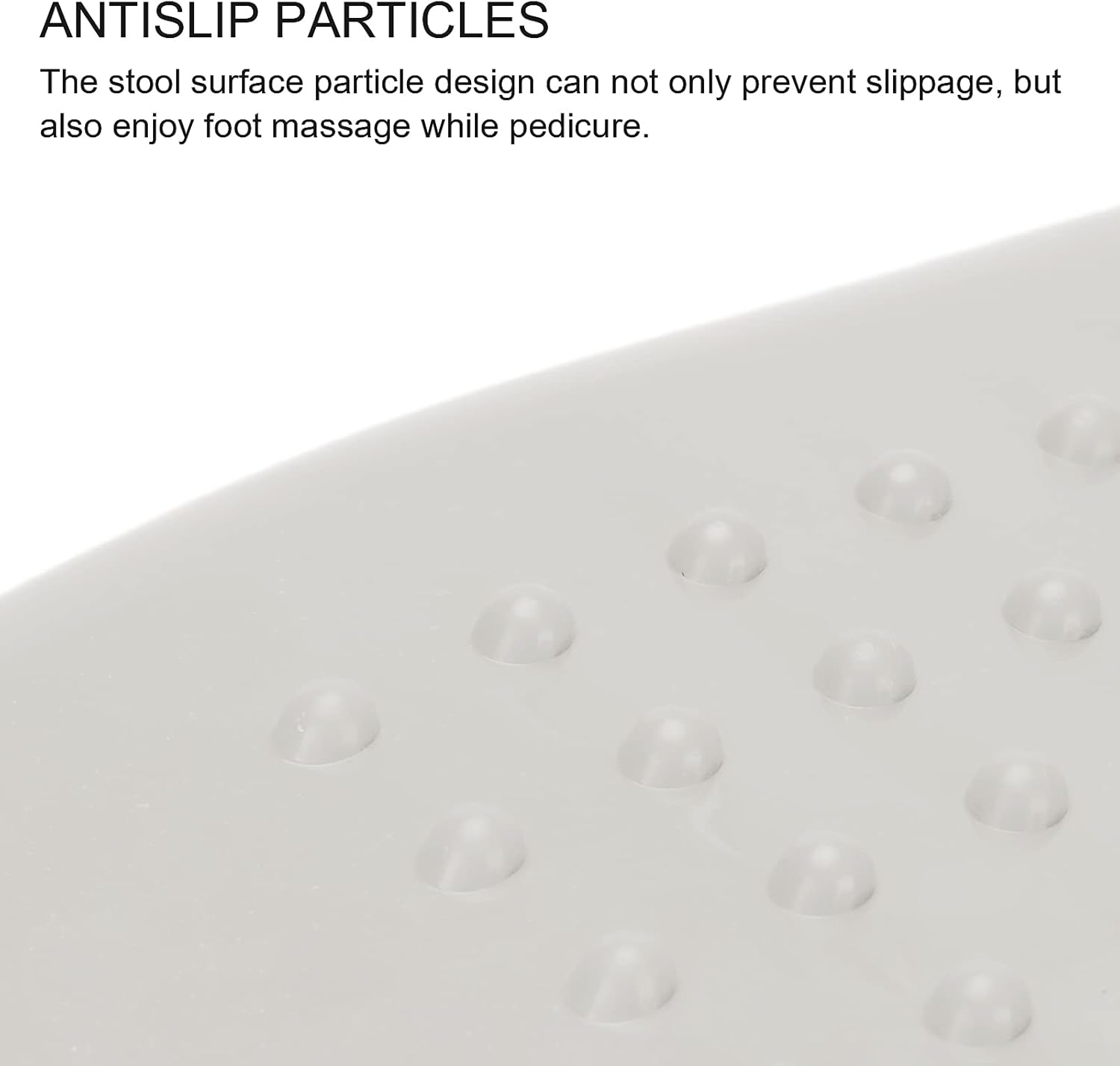 Shower Stool, Comfortable Convenient Strong Bearing Capacity Lightweight Practical Pedicure Foot Rest for Bathroom for Home(Beige) image number 2