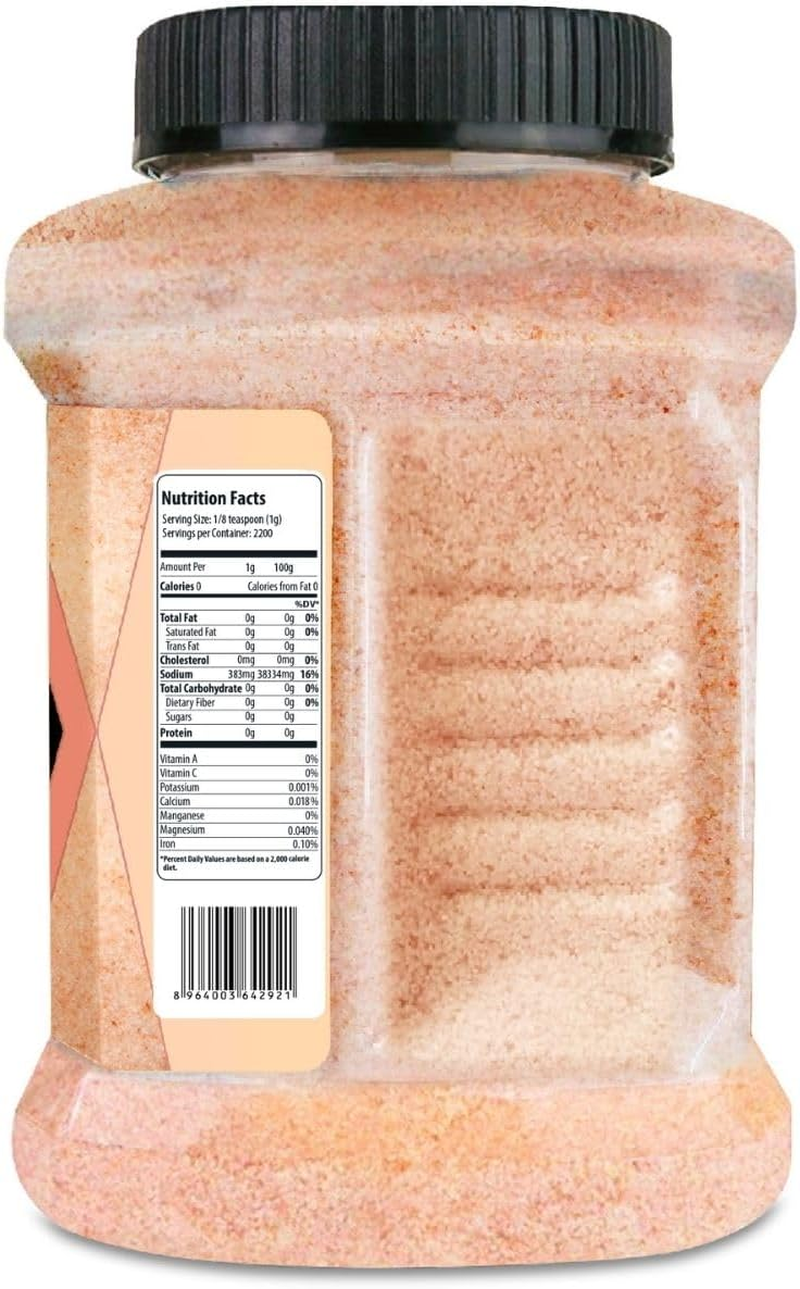 Herbion Naturals Himalayan Pink Salt Jar - Fine Grain, 5 Lbs | Supreme Quality | Triple-Washed| GMO Free, Vegan, Kosher Certified | Chemical Free image number 3