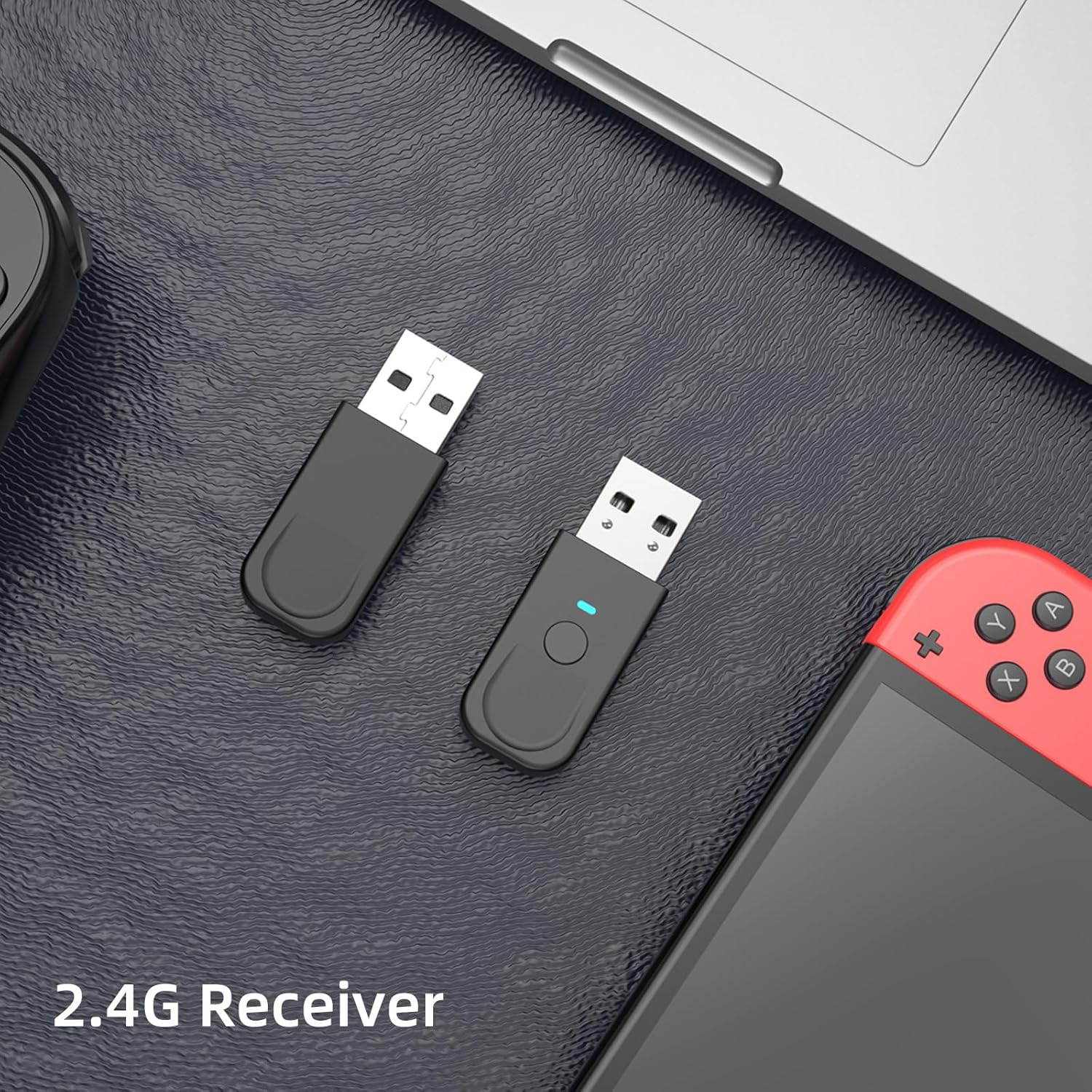 Wireless USB Controller Adapter for Switch Pro Controller/Joypad, Wireless Controller Recevier Compatible with Windows Pc/Switch/Switch Lite/Switch OLED, Support 2 Play on Switch/Pc image number 3