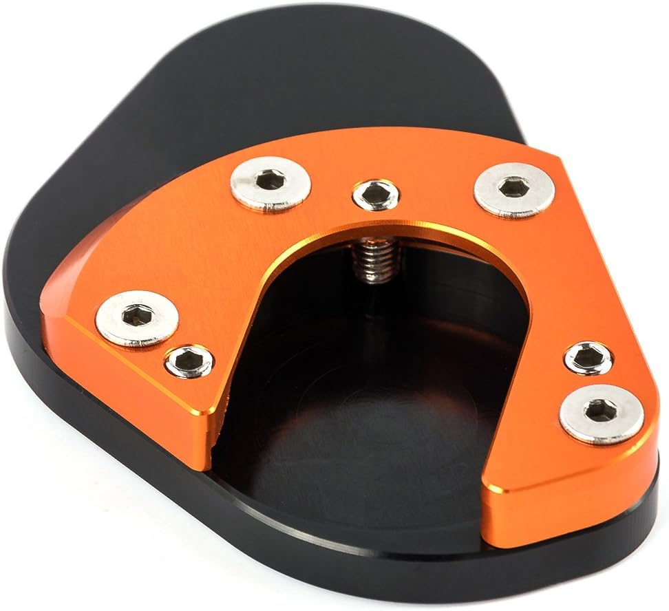For KTM DUKE 390 13-15 DUKE 125/200 2015 Motorbike Side Stand Pad Plate Foot Enlarge Plate Pad for RC 390 2014-2015 RC 125/200 2015 (Black) image number 3