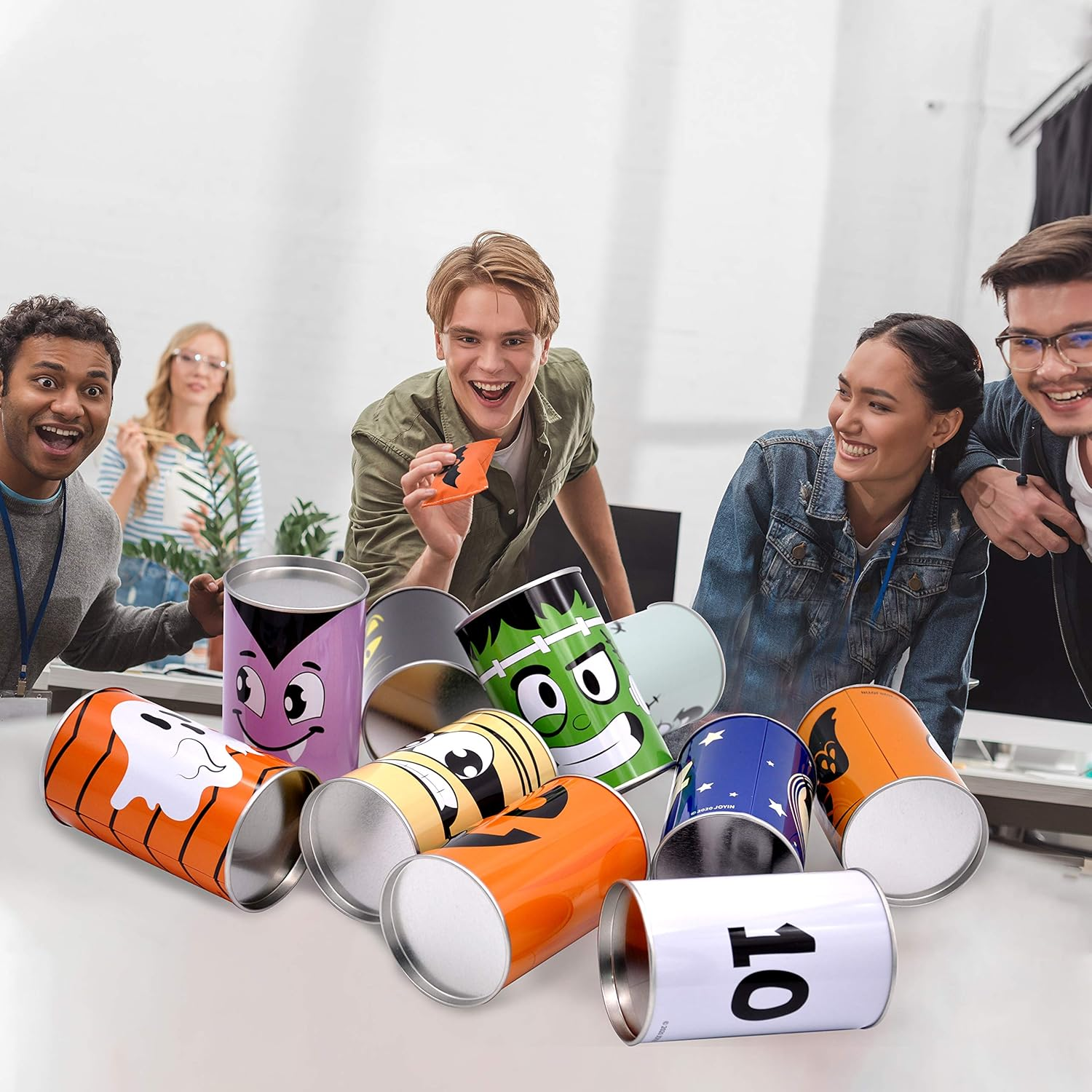 JOYIN 13 Pcs Halloween Carnival Can Bean Bag Toss Games for Kids & Adults Trick or Treat Decoration, Home Decor Party Favors Supplies, Homeschooling Backyard Game image number 6