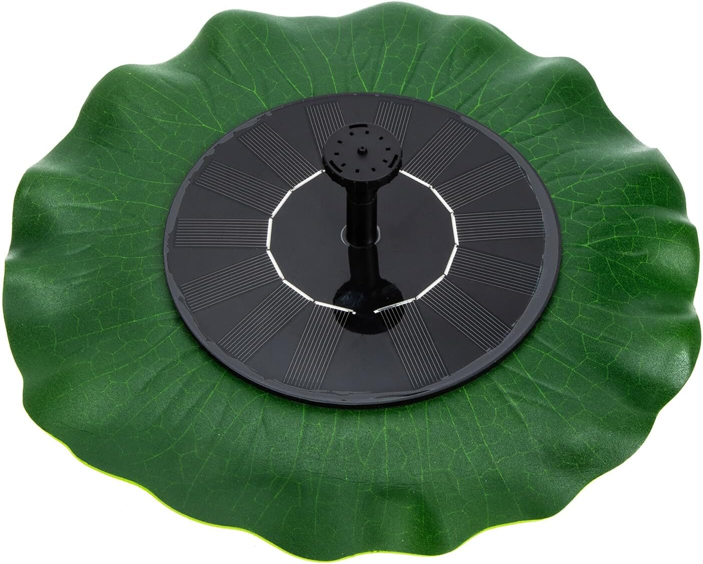 Solar Powered Fountain Kit Lotus Leaf Design Outdoor Water Garden Sprinkler Pool Solar Fountain Pump Practical Decorative image number 3