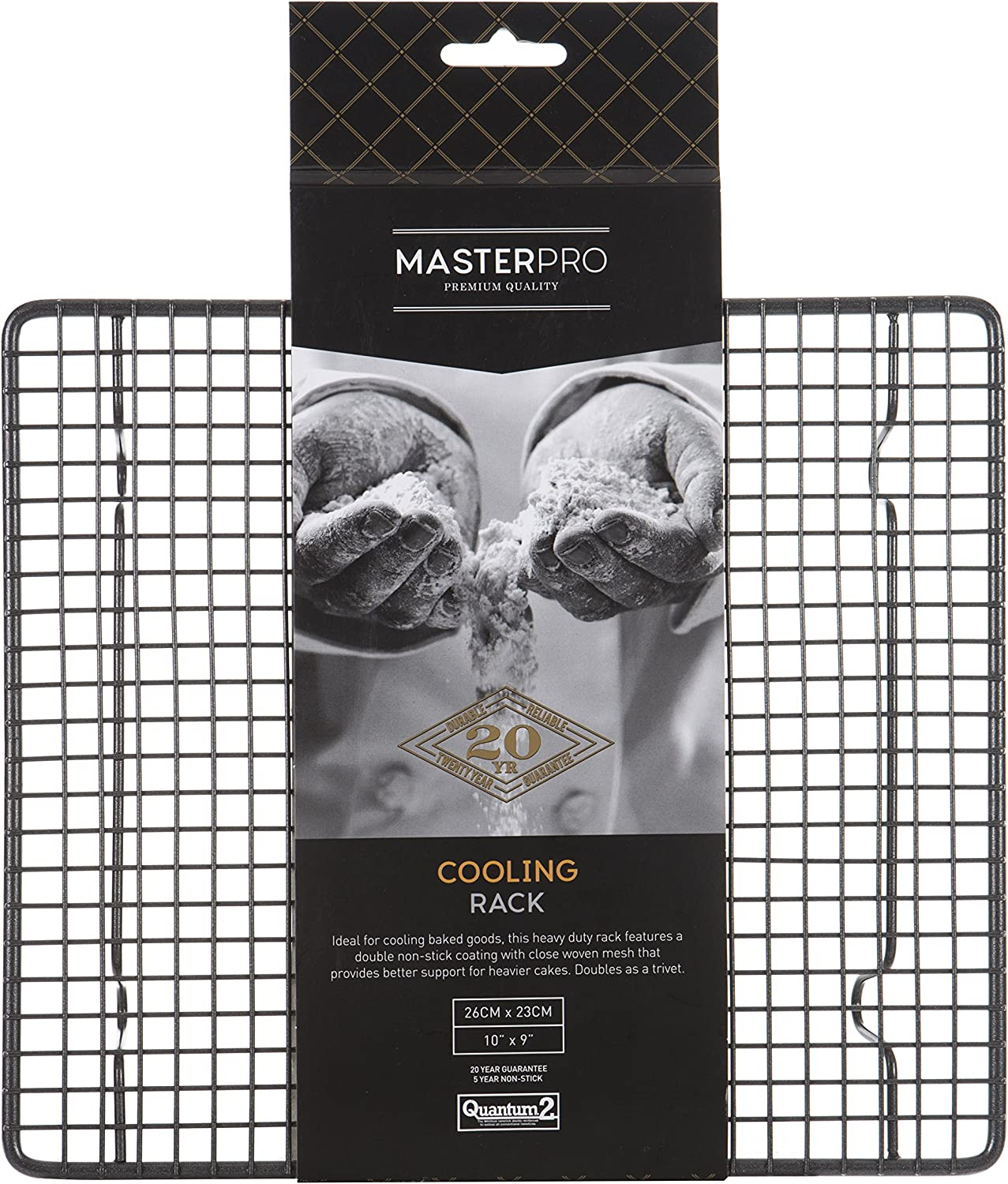 MASTERPRO MPCAKE26 Cake Cooling Tray, Black image number 2