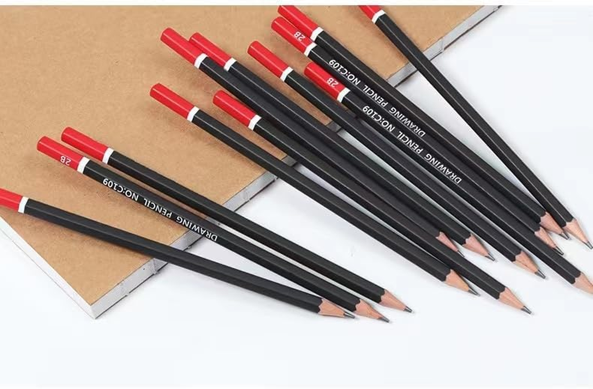 Pencil,Wood-Cased Pencils,Pre-Sharpened,2B Lead,48 Count,Gift Box Packagin image number 4