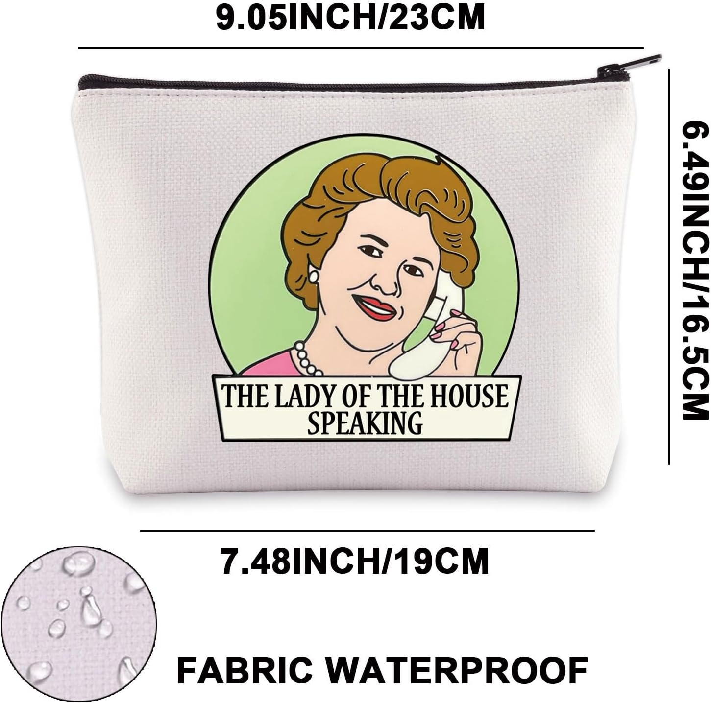 G2TUP Mrs Bucket Makeup Bag Mrs Bucket Bouquet TV Show Gifts the Lady of the House Speaking Hyacinth Bucket Gifts, Lady Of, Fit image number 2