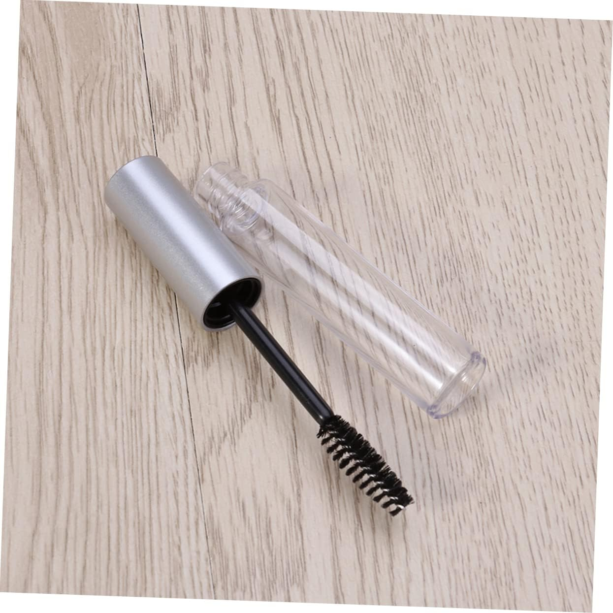 CIMAXIC 5Pcs Empty Eyelashes Bottle with Wands - Glass Mascara Tube Container, Eyelash Brush Tube, Eyelash Cream Bottle, Eyelash Container Wand Pack