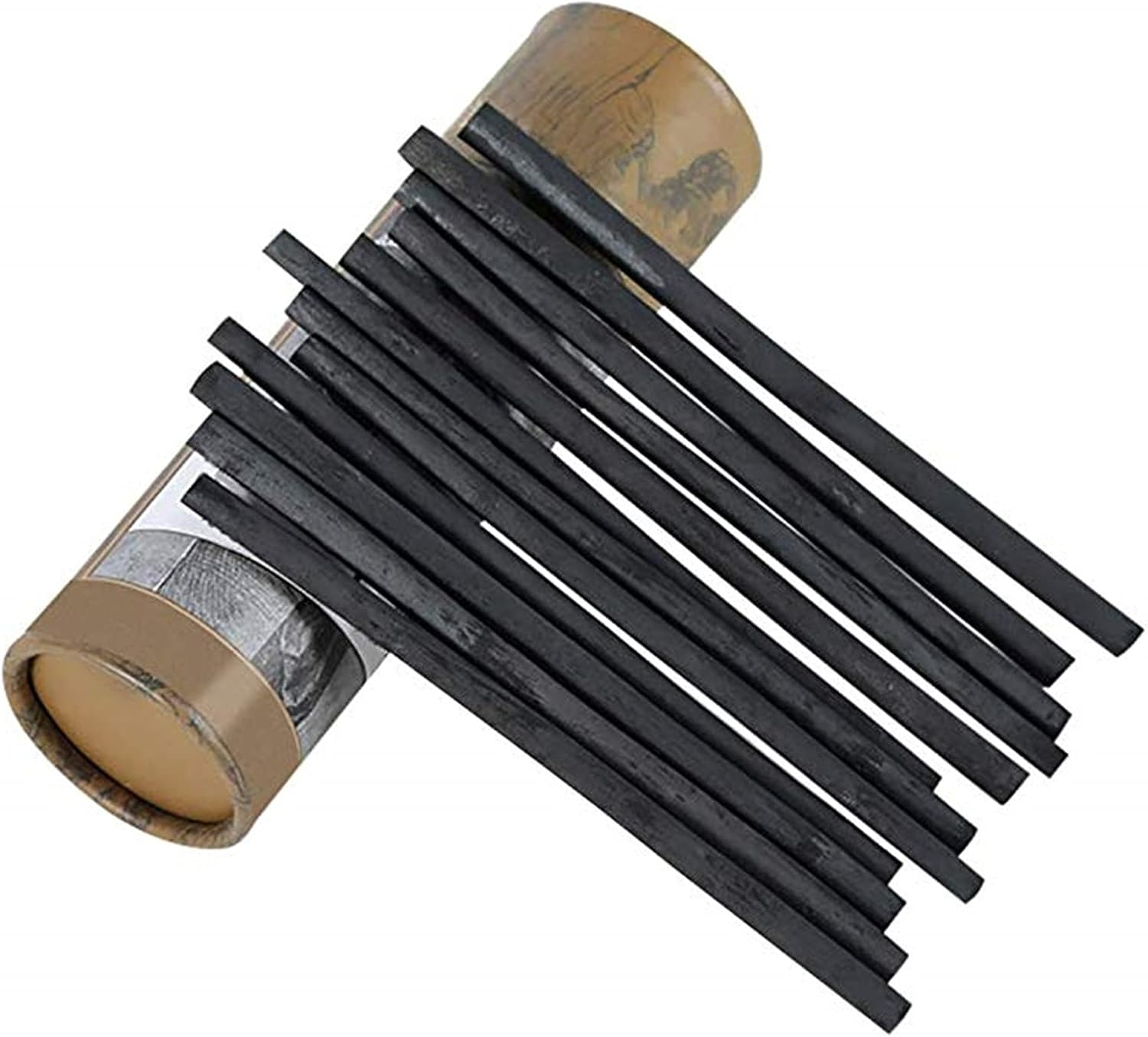 XHBTS 50 Pcs Willow Charcoal, Soft, Black Charcoal Sticks for Drawing, Sketching, and Fine Art, Willow Sketch Charcoal Pencils for Drawing -2 Box 3-5Mm 5-8Mm image number 1