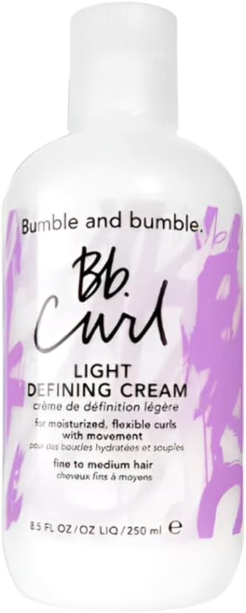 Bumble and Bumble. Curl Light Defining Styling Cream | for Moisturized Flexible Curls | Frizz Control | Curly, Wavy | with Jojaba, Avocado + Coconut Oil | Standard Size, 250 Ml