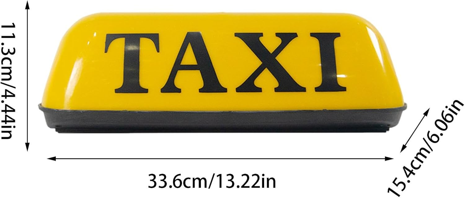Taxi Magnetic Sign - Taxi Advertising Sign, Taxi Dome Light | Vintage Taxi Roof Sign with LED Lights, High Visibility Car Taxi Roof Lamp Sign, Portable Taxi Light, 12V Car Roof Lamp for Safe Fa image number 5