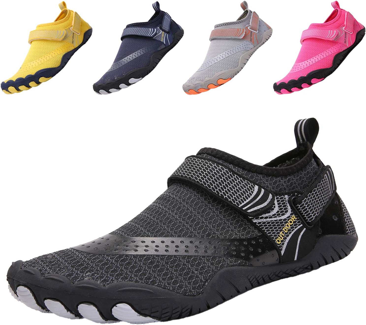 Funmoon Barefoot Water Shoes Mens Womens Quick Dry Aqua Shoes Unisex Swimming Shoes for Men, Beach, Diving, Surfing, Boating, Snorkeling Shoes