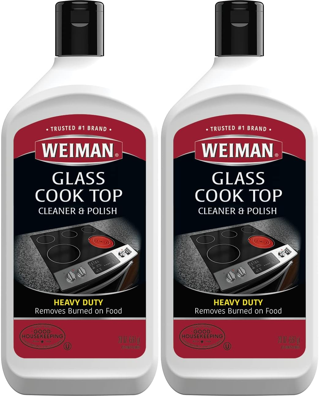 Weiman Glass Cook Top Cleaner & Polish - Non-Abrasive, Non-Toxic Cleaning Product for Glass & Ceramic Stoves - Removes Burnt Food & Grease - 284 Ml, Pack of 2 image number 5