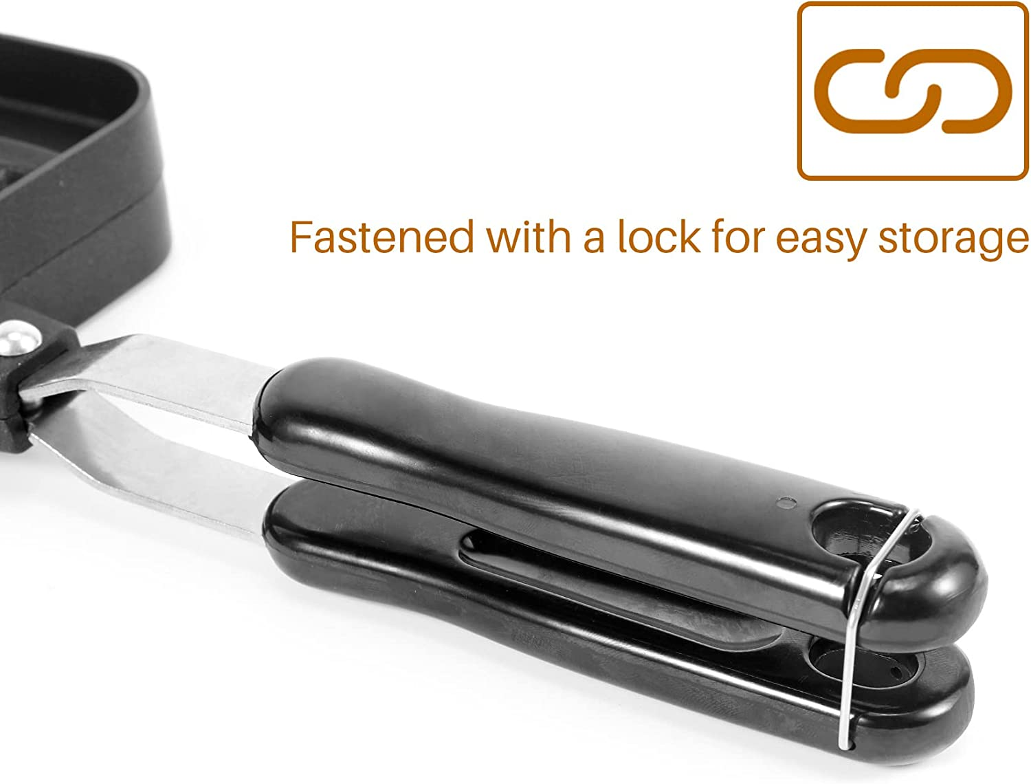 OVNSHVN Waffle Cake Maker, Double Fish Shaped, Nonstick, 36.5*18*3.5Cm, Gas Compatible