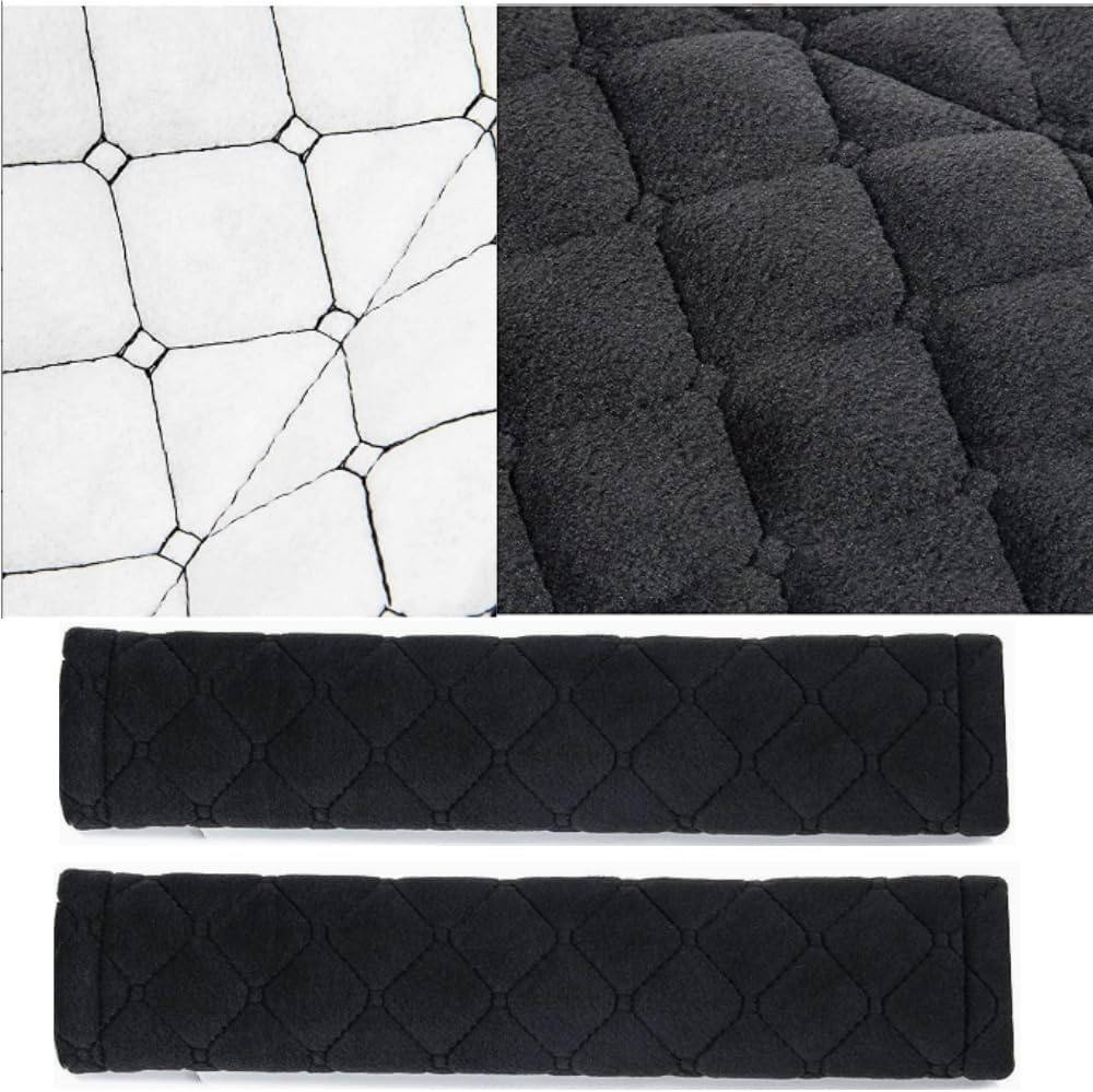 4 Pack Universal Car Seat Belt Pads, Adult Seat Belt Shoulder Strap Covers Harness Pad for Car/Bag,Soft Comfort Helps Protect You Neck Shoulder from the Seat Belt Rubbing 4Pack-Gray