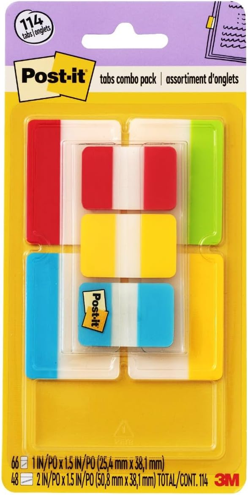 Post-It Durable Tabs Assorted Primary Colours Value Pack 686-VAD2 image number 6