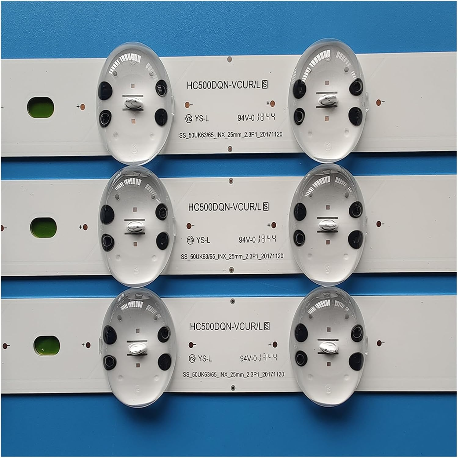 3Pcs LED Backlight 8Leds Fit for LG 50UK6520PSA 50UK6520 50UK6510PSF 50UK6510 50UK6500 50UK6470PLC HC500DQN-VCUR/L 50UK63/65_INX image number 2