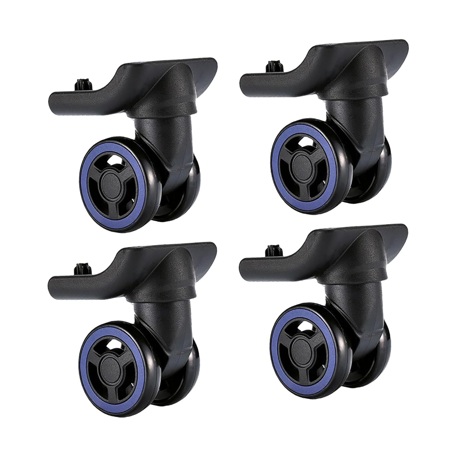 4PCS Luggage Swivel Wheels Replacement 360 Degree Silent for Outdoor Travel Case Trolley image number 6