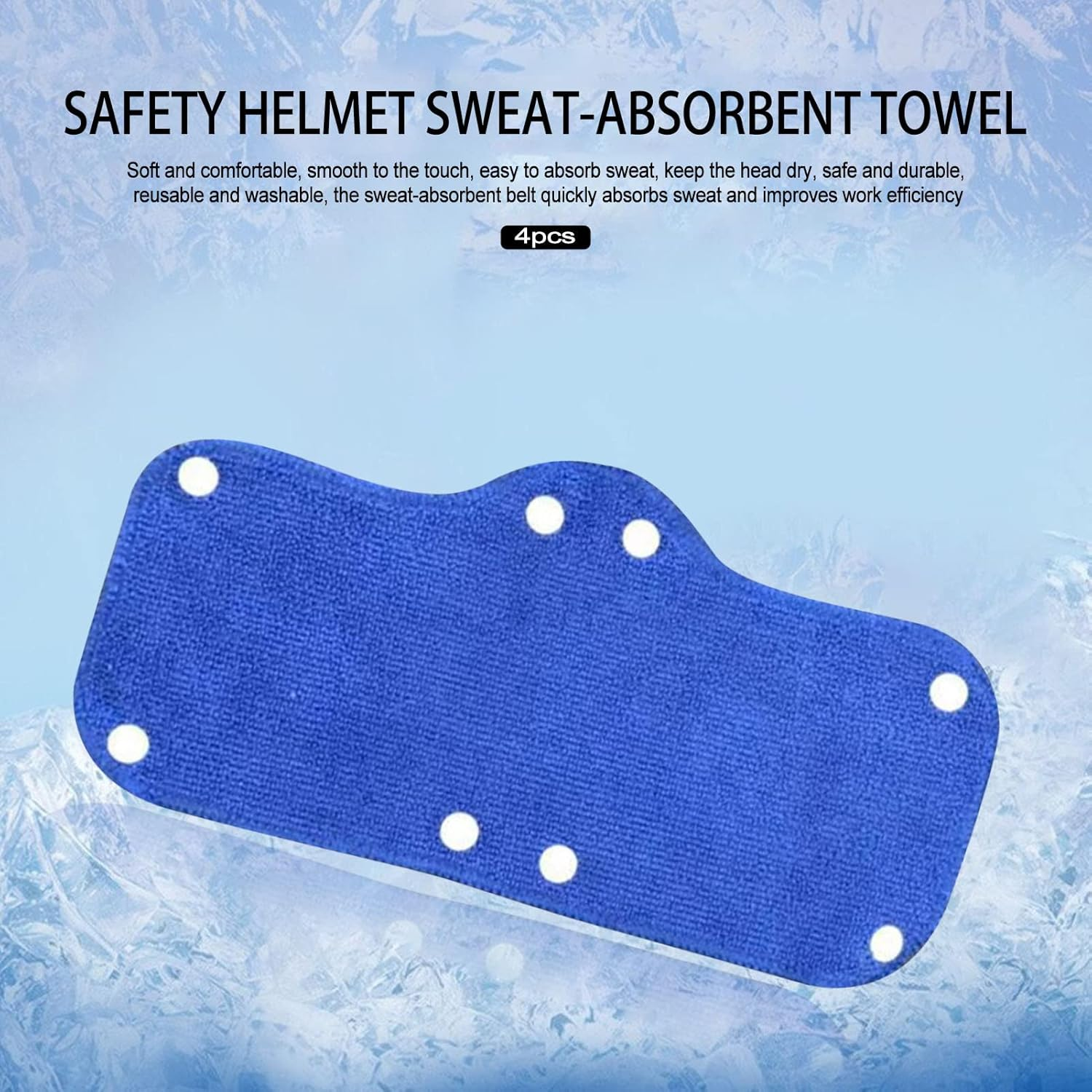 Esncddym Helmets Sweat Belt | Washable Hard Hat Liner Quickly Absorbs Sweat,Anti Sweat Belt Keep the Sweat Away from Your Forehead and Face for Industrial Helmets image number 5