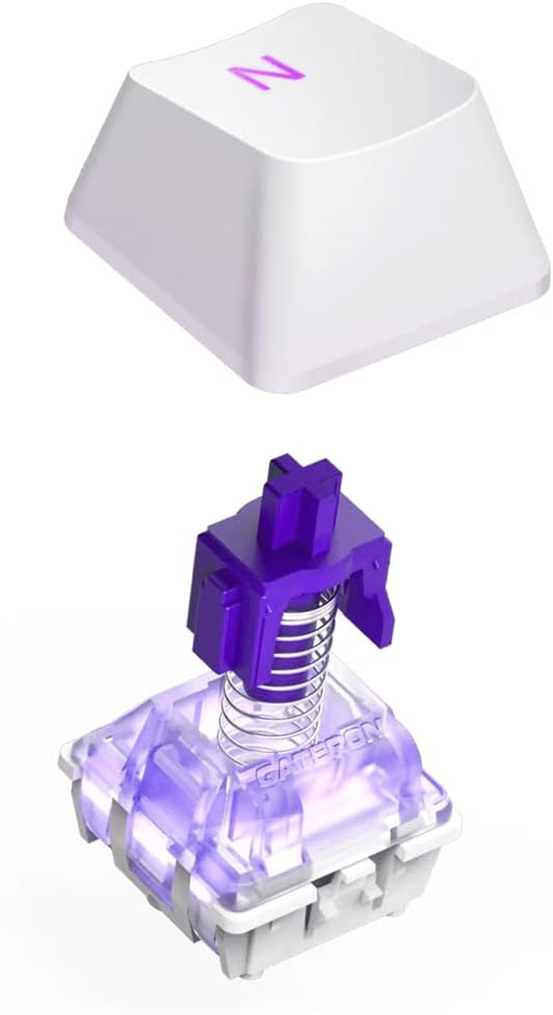 NZXT KB-001NW-US Function 2 Full-Size Optical Gaming Keyboard, White image number 4