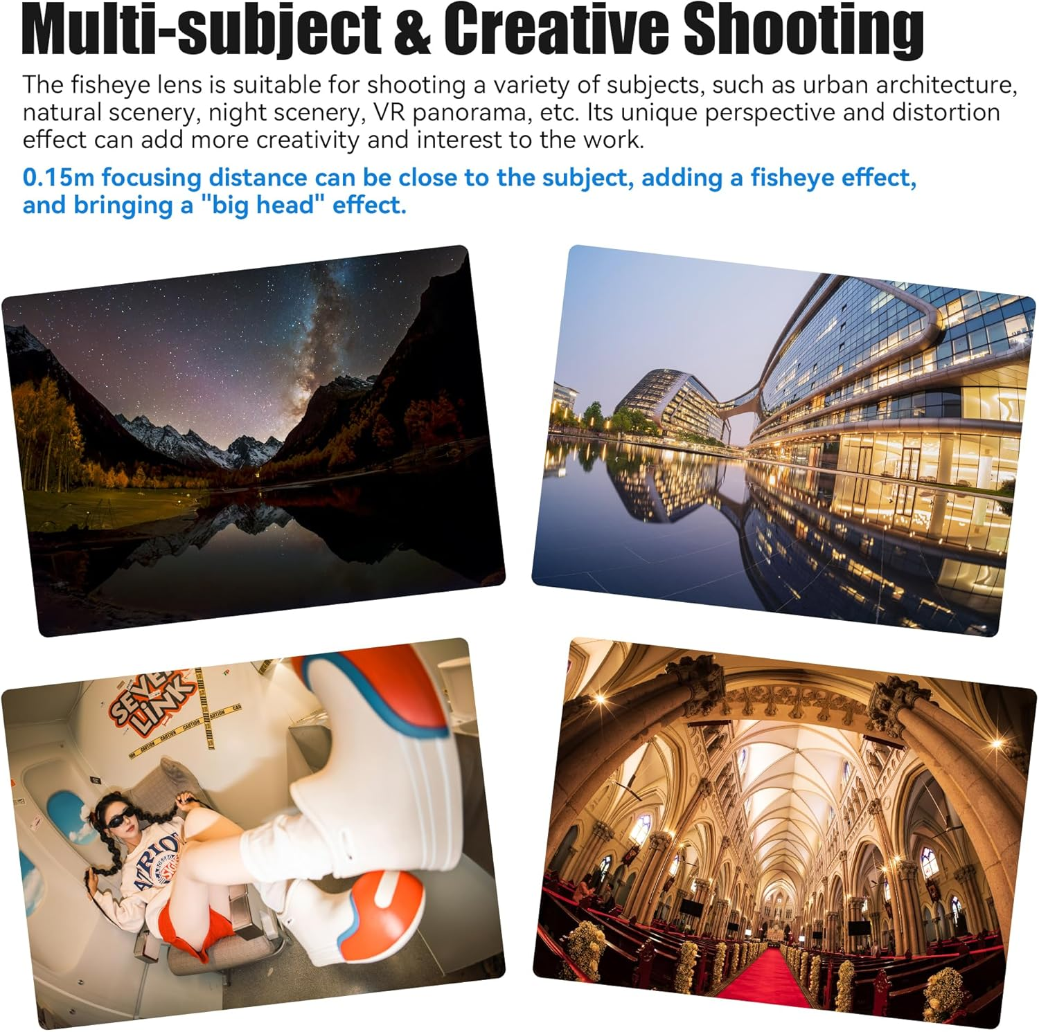 7Artisans 10Mm F2.8 II Full Frame Ultra Wide Angle Fisheye Lens 185&deg;Manual Focus for Sony E-Mount Mirrorless Cameras A7/A7R/A7S/A7II/A7RII/A7SII/A9/A7RIII/A7III/A7RIV/A9II/A7SIII/A7C/A1 image number 1