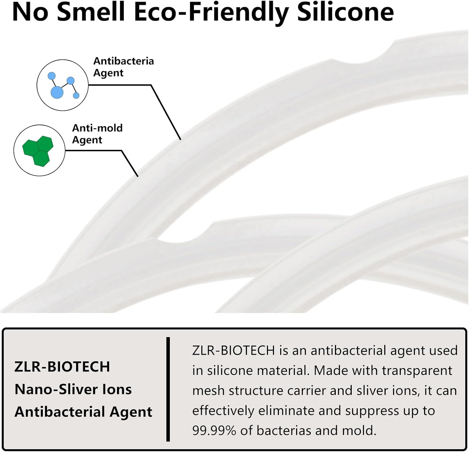 ZLR Silicone Sealing Rings Compatible for Instant Pot 6 Quart Pressure Cookers - 1 Pcs Replacement Silicone Gasket Seal Rings Fit IP-DUO60, DUO50, LUX60, LUX50, CSG60, and CSG50 - Clear image number 2