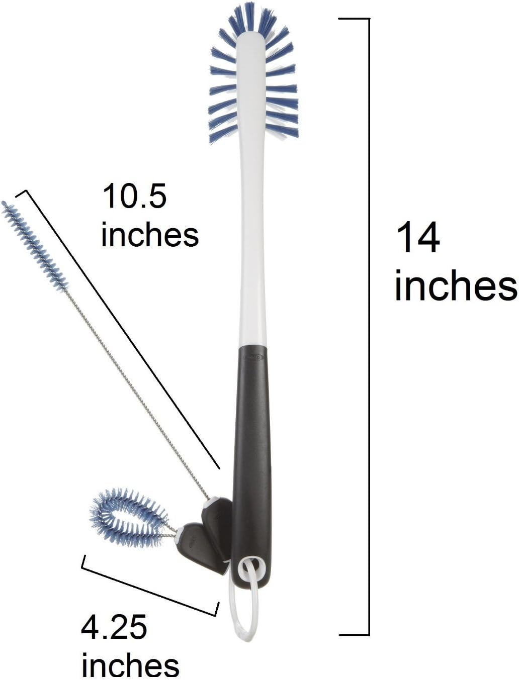 OXO Good Grips Water Bottle Cleaning Set, Multicolour (1329080) image number 5