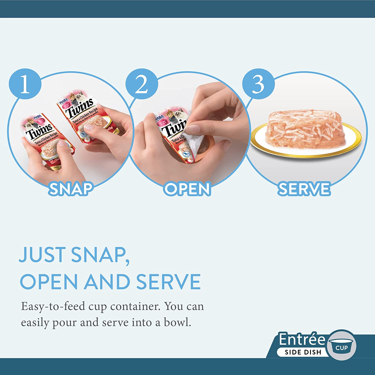 Inaba Cat Twins Tuna and Chicken Cat Treat, 70 G (Pack of 6) image number 2