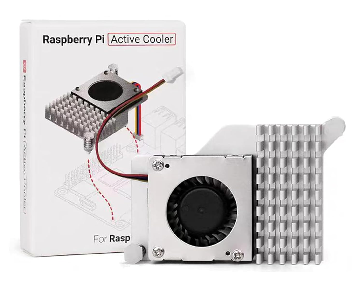 Official Active Cooler for Raspberry Pi 5, Combines an Aluminium Heatsink with a Temperature-Controlled Blower Fan to Accelerate Heat Dissipation image number 2